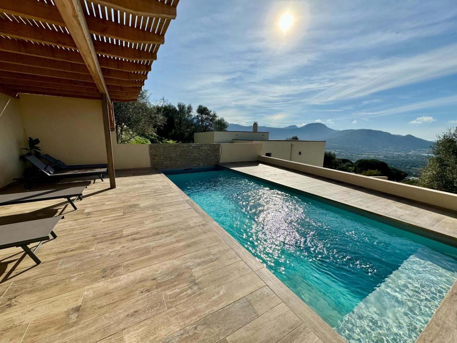 Super Villa Moderne Corbara Vue Mer Exterior photo